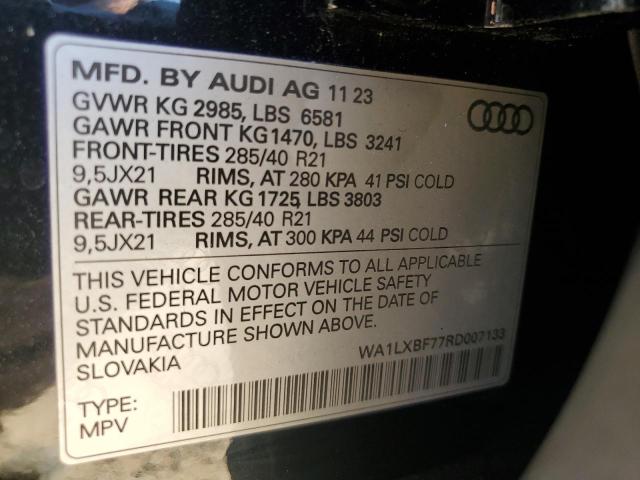 VIN WA1LXBF77RD007133 2024 Audi Q7, Premium Plus no.13