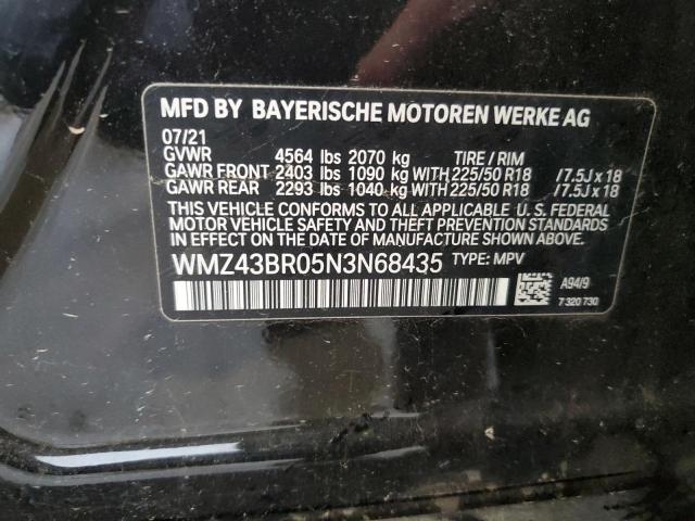 2022 Mini Cooper Countryman All4 VIN: WMZ43BR05N3N68435 Lot: 59629704