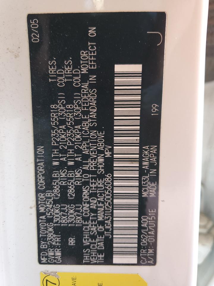 JTJGA31U250056086 2005 Lexus Rx 330