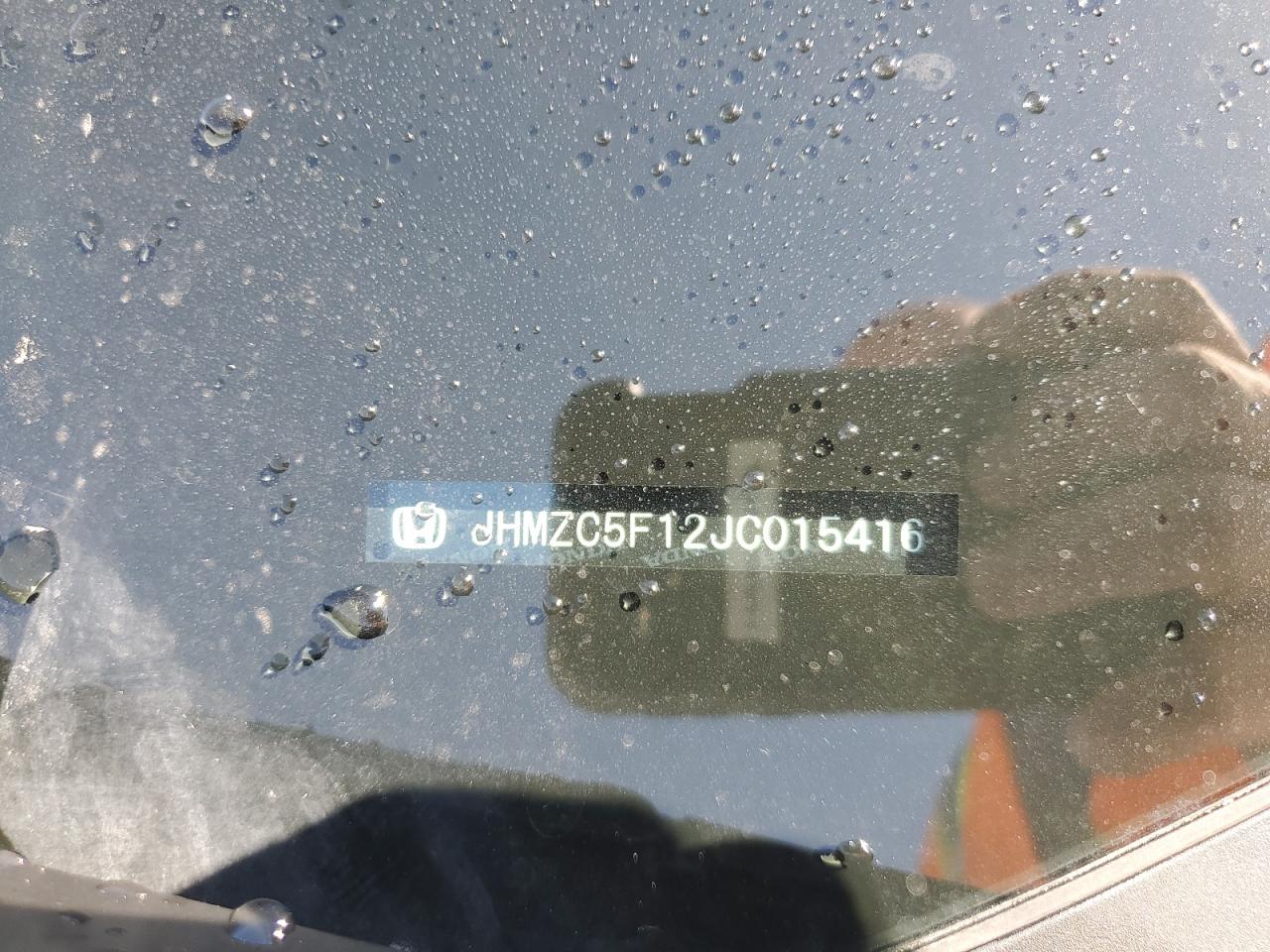 JHMZC5F12JC015416 2018 Honda Clarity