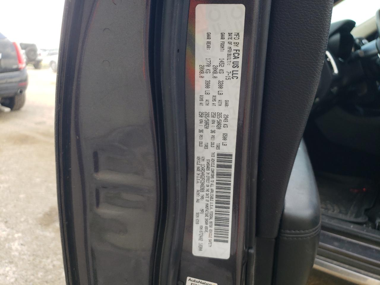 1C4RDHAG2FC946369 2015 Dodge Durango Sxt