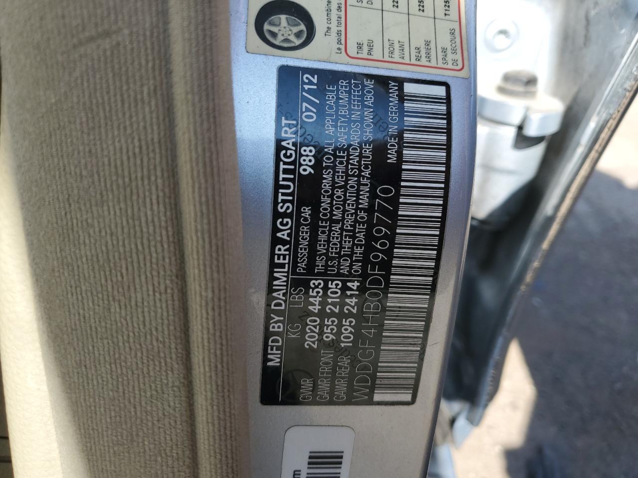 WDDGF4HB0DF969770 2013 Mercedes-Benz C 250