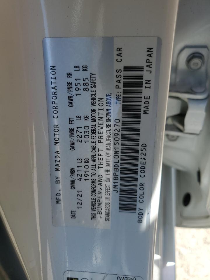 JM1BPBDL0N1509270 2022 Mazda 3 Premium