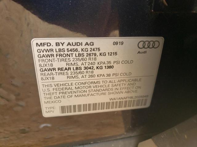 VIN WA1ANAFY8L2025949 2020 Audi Q5, Premium no.12