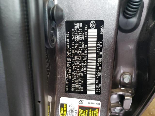 4T1G11AK7RU229228 2024 TOYOTA CAMRY - Image 13