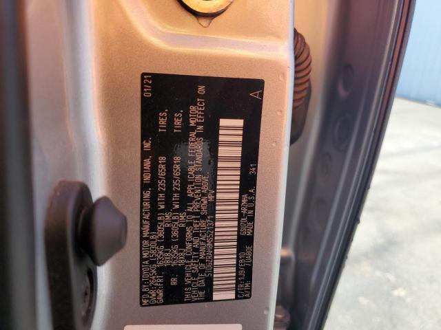 2021 Toyota Highlander Xle VIN: 5TDGZRAH8MS521371 Lot: 57540434