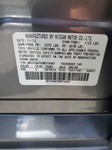 2013 Infiniti G37 Base VIN: JN1CV6AP4DM716687 Lot: 58462934