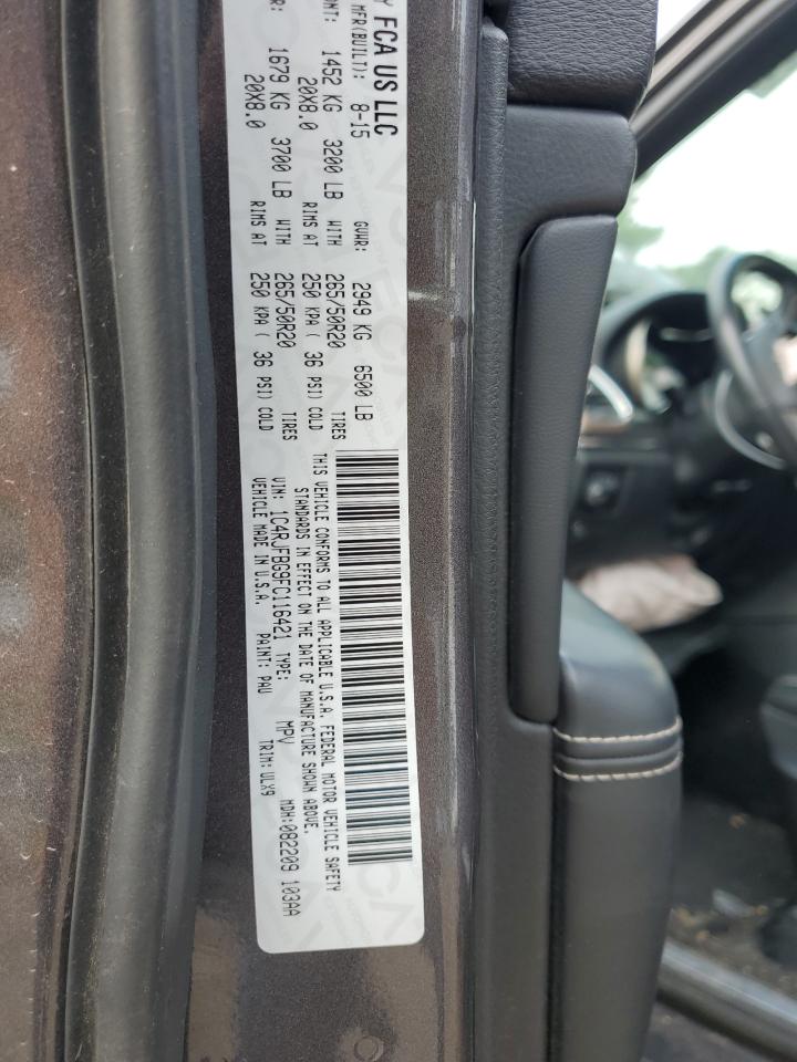 1C4RJFBG9FC116421 2015 Jeep Grand Cherokee Limited