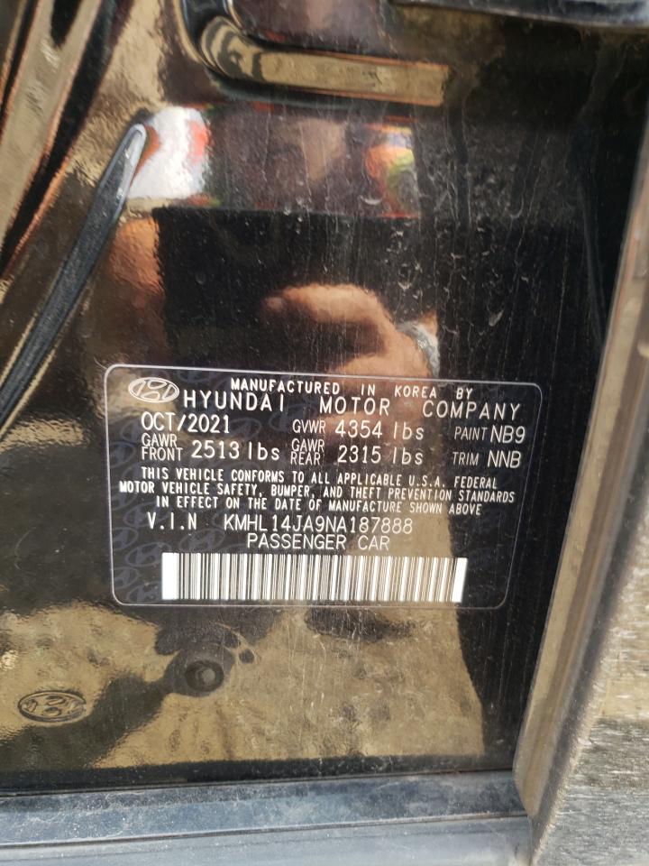 KMHL14JA9NA187888 2022 Hyundai Sonata Sel