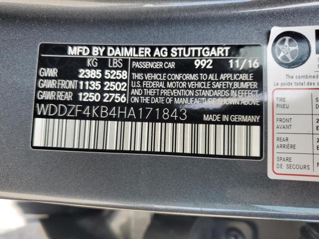 VIN WDDZF4KB4HA171843 2017 Mercedes-Benz E-Class, 3... no.12