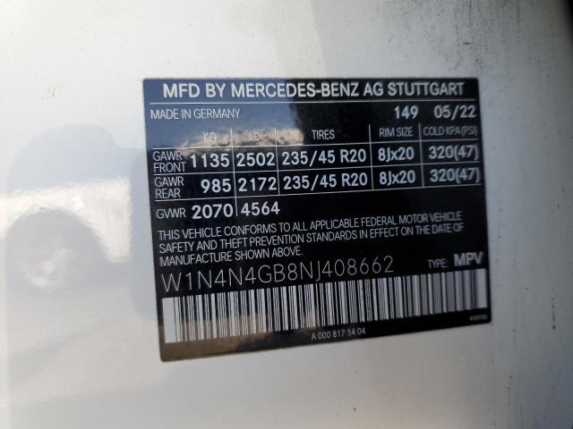 VIN W1N4N4GB8NJ408662 2022 Mercedes-Benz GLA-Class,... no.12