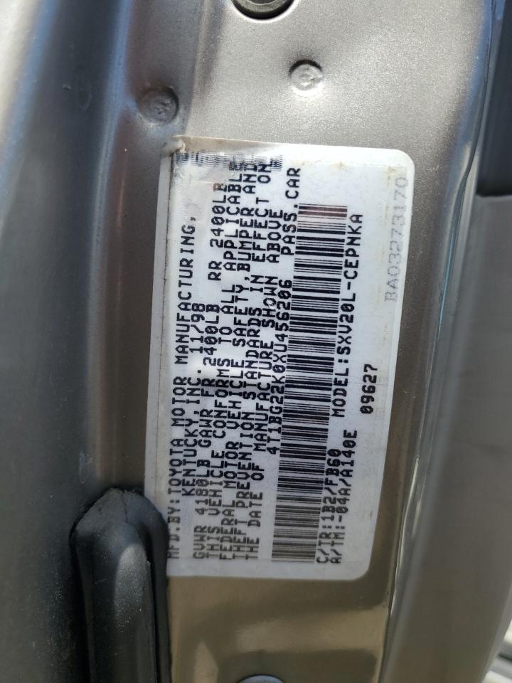 4T1BG22K0XU456206 1999 Toyota Camry Ce