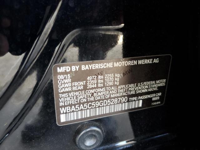 VIN WBA5A5C59GD528790 2016 BMW 5 Series, 528 I no.12