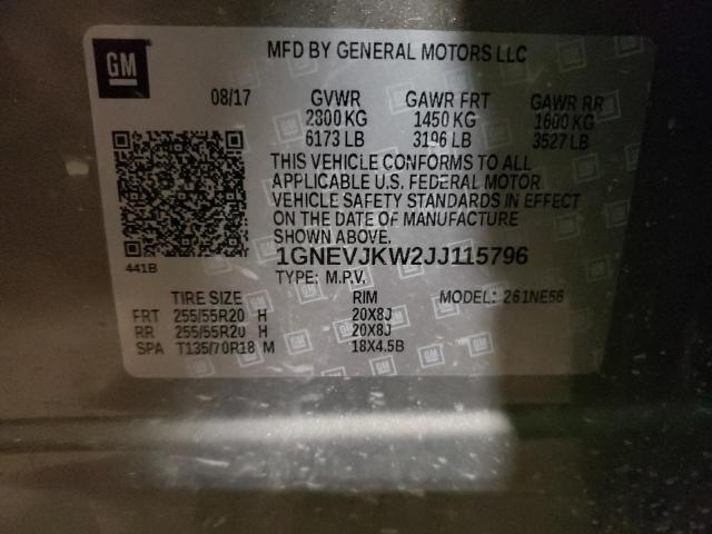 2018 CHEVROLET TRAVERSE P - 1GNEVJKW2JJ115796