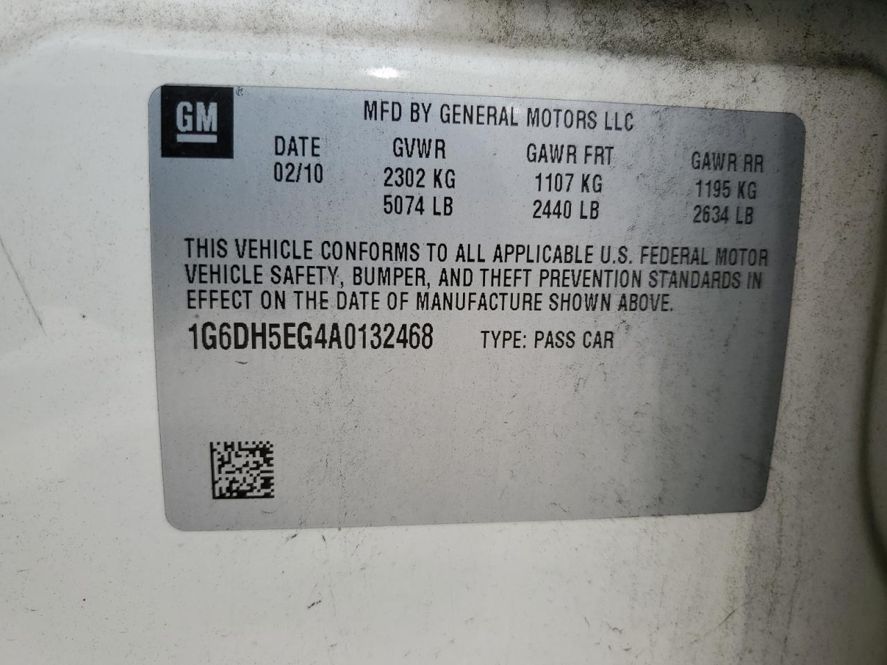 1G6DH5EG4A0132468 2010 Cadillac Cts Luxury Collection