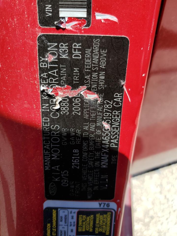 KNAFX4A65G5519782 2016 Kia Forte Lx