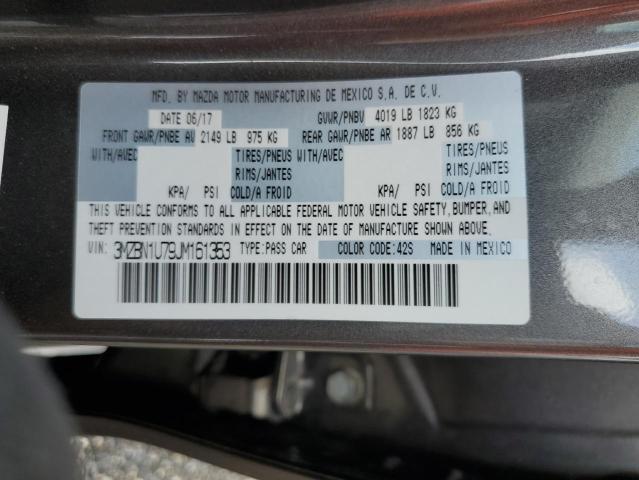 2018 Mazda 3 Sport VIN: 3MZBN1U79JM161353 Lot: 59504714