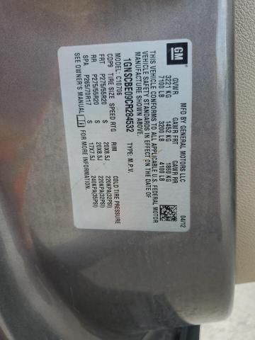 2012 Chevrolet Tahoe C1500 Lt VIN: 1GNSCBE09CR284532 Lot: 59329374