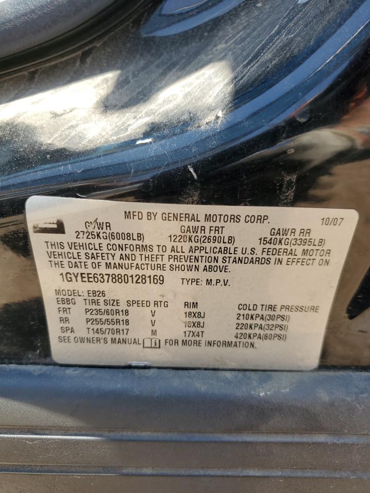 1GYEE637880128169 2008 Cadillac Srx