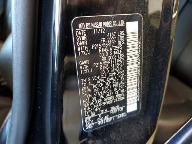 2013 Nissan Juke S VIN: JN8AF5MV8DT213504 Lot: 58577004