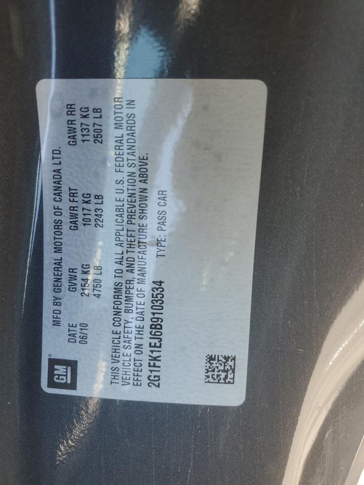 2G1FK1EJ6B9103534 2011 Chevrolet Camaro 2Ss