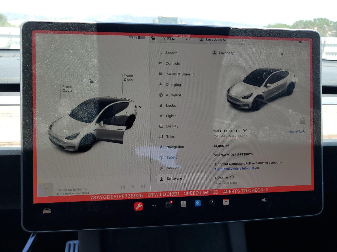 7SAYGDEF1PF738925 2023 Tesla Model Y