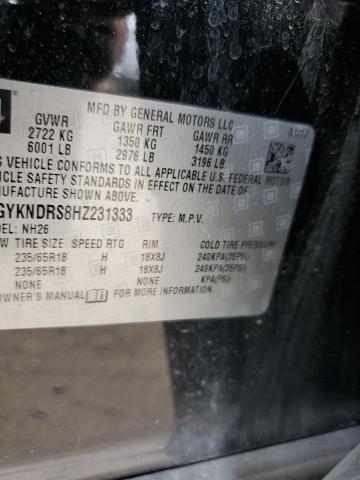 2017 Cadillac Xt5 Luxury VIN: 1GYKNDRS8HZ231333 Lot: 61106484