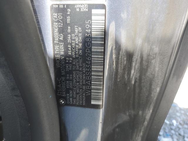 2002 BMW 325 Ci VIN: WBABS33462PG83495 Lot: 58235314