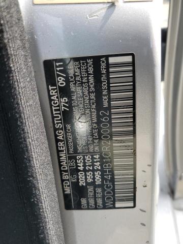 2012 Mercedes-Benz C 250 VIN: WDDGF4HB1CR200062 Lot: 56373944