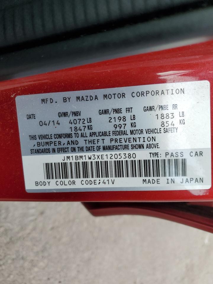 JM1BM1W3XE1205380 2014 Mazda 3 Grand Touring