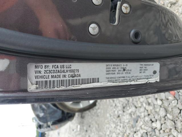 2020 Dodge Challenger Sxt VIN: 2C3CDZAG4LH169279 Lot: 57764594