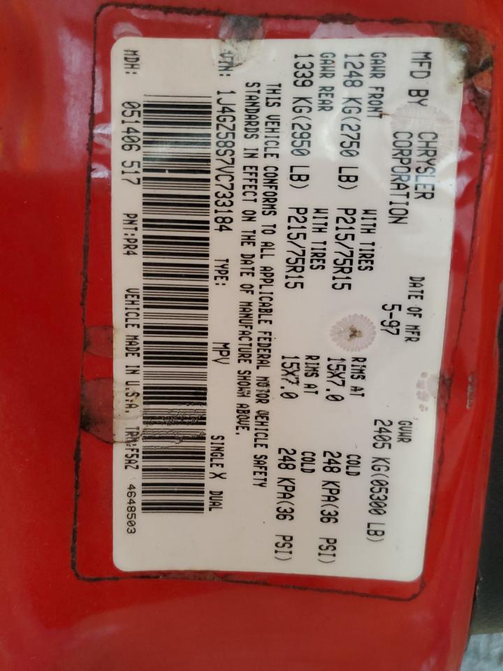 1J4GZ58S7VC733184 1997 Jeep Grand Cherokee Laredo