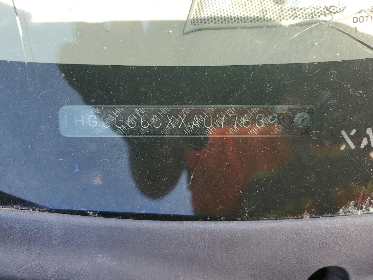 1HGCG665XXA077639 1999 Honda Accord Lx