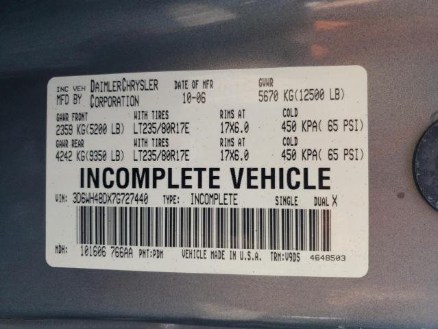 2007 Dodge Ram 3500 St VIN: 3D6WH48DX7G727440 Lot: 59091054