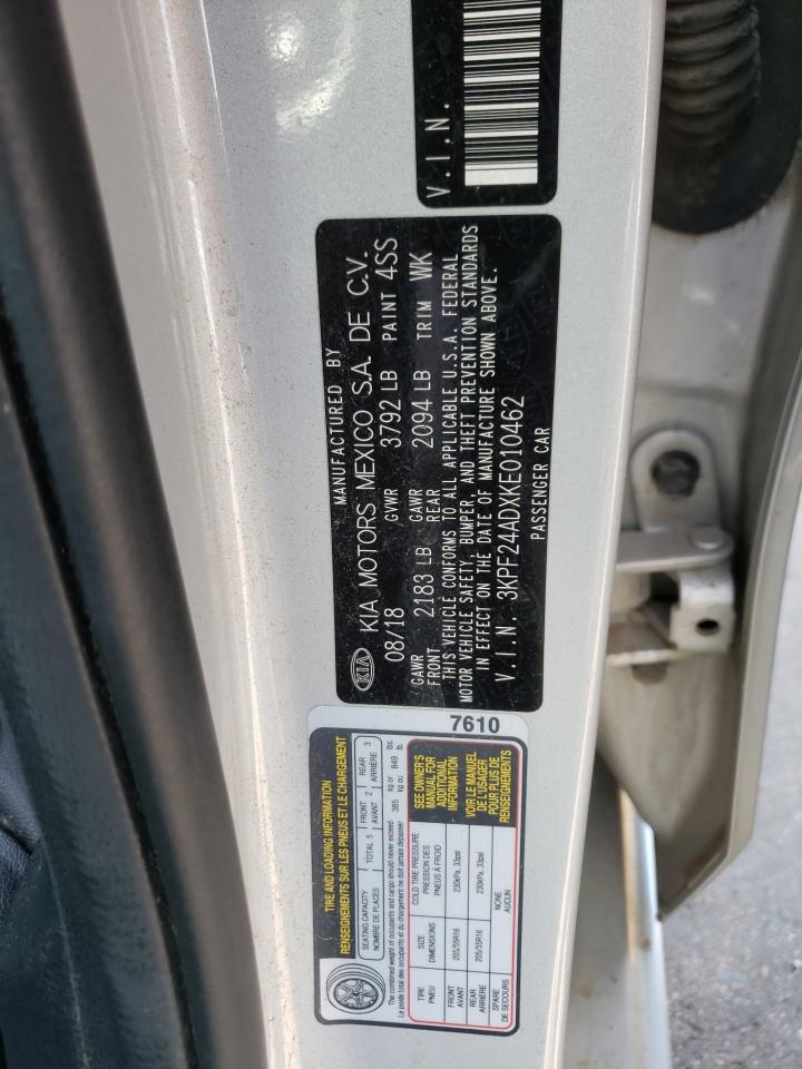 3KPF24ADXKE010462 2019 Kia Forte Fe