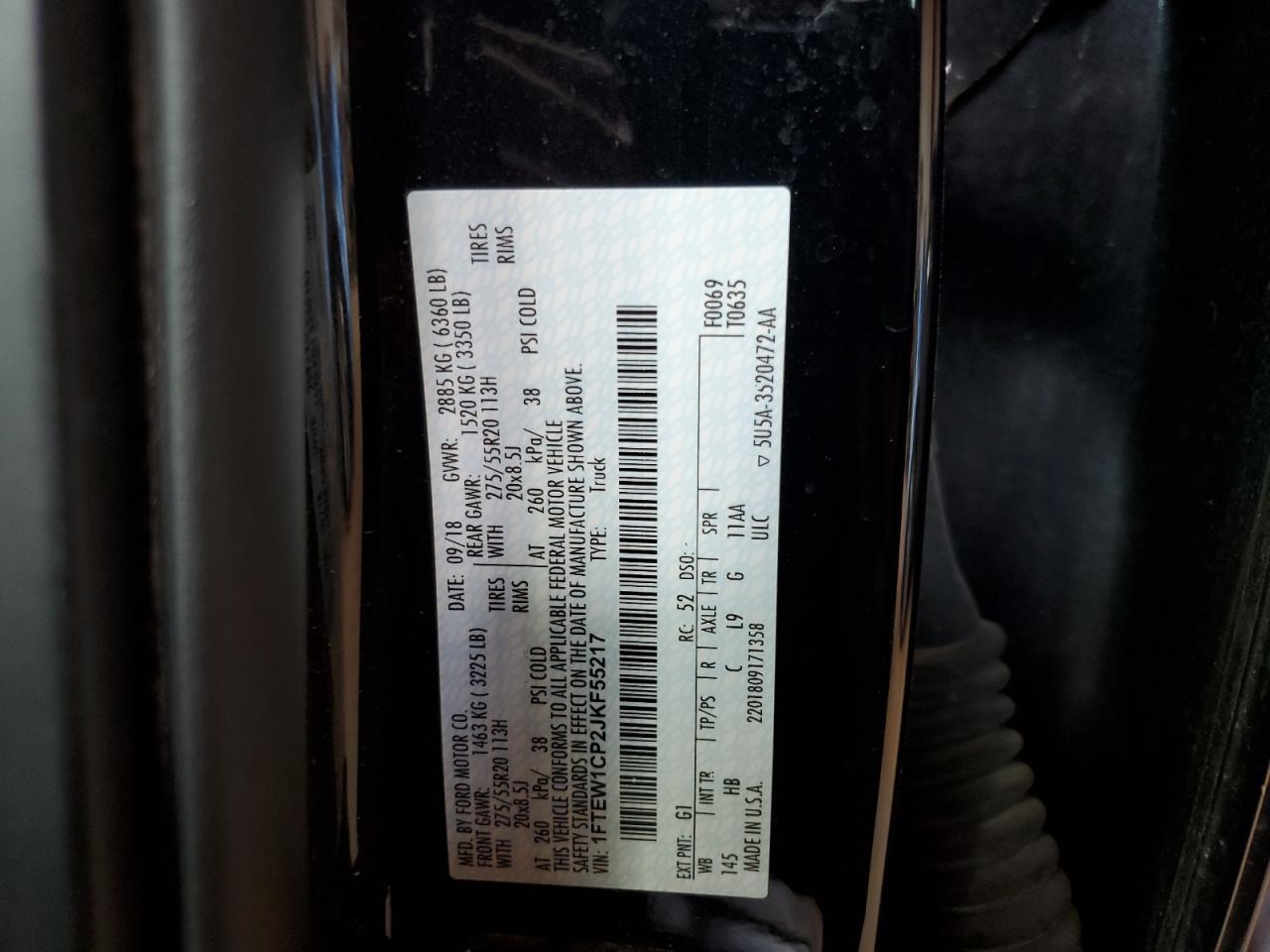 1FTEW1CP2JKF55217 2018 Ford F150 Supercrew