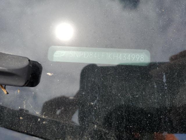 2019 Hyundai Elantra Sel VIN: 5NPD84LF1KH434998 Lot: 55792044