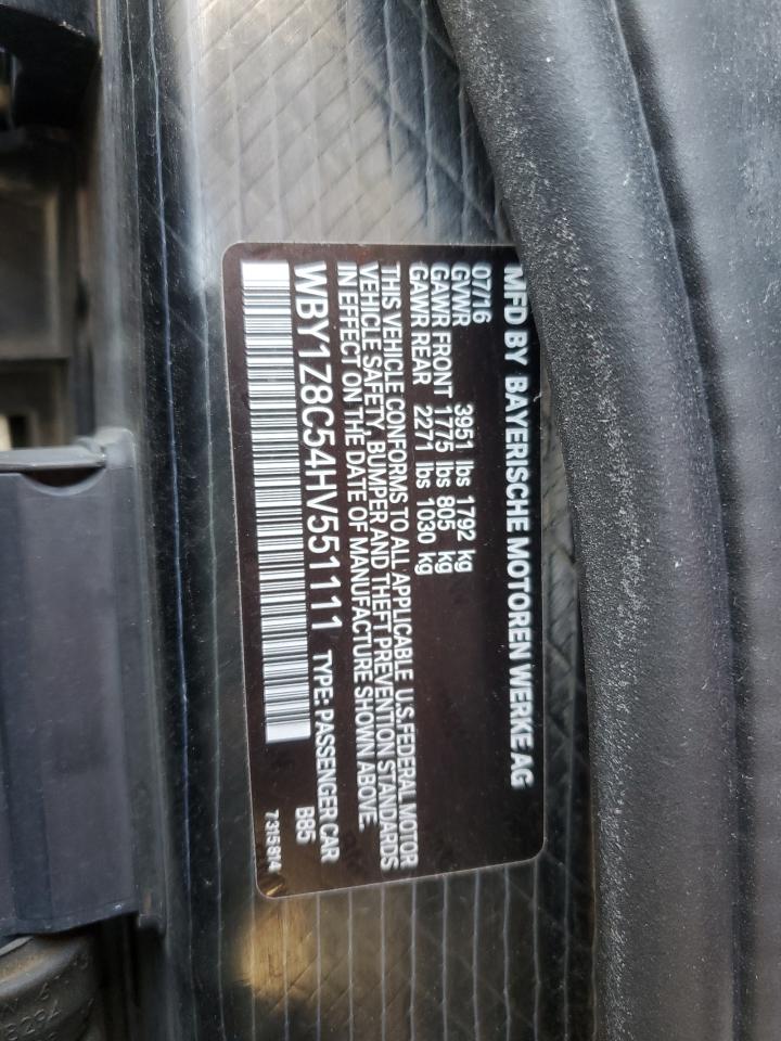 WBY1Z8C54HV551111 2017 BMW I3 Rex