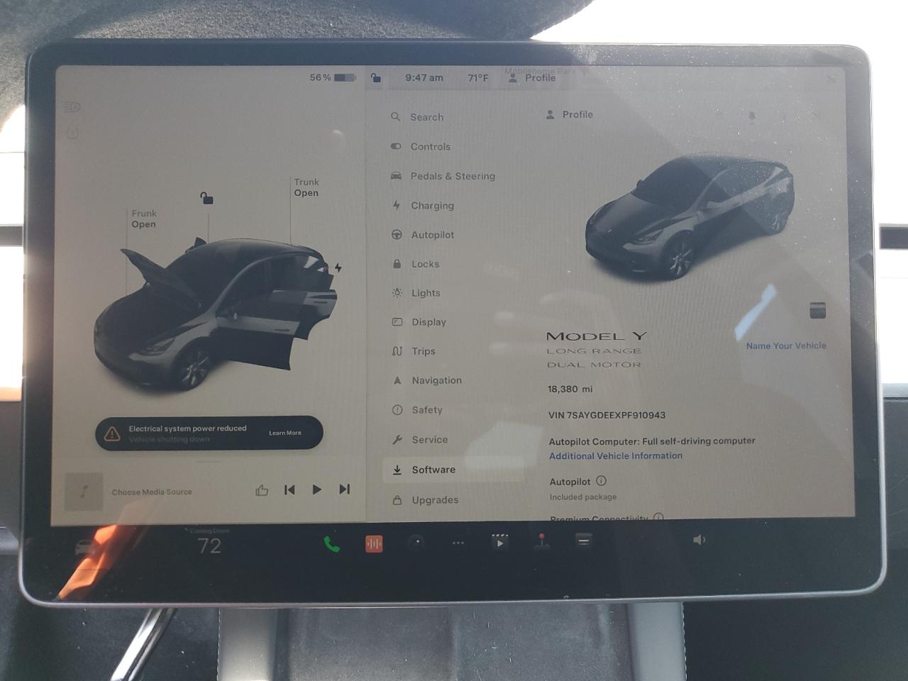 7SAYGDEEXPF910943 2023 Tesla Model Y