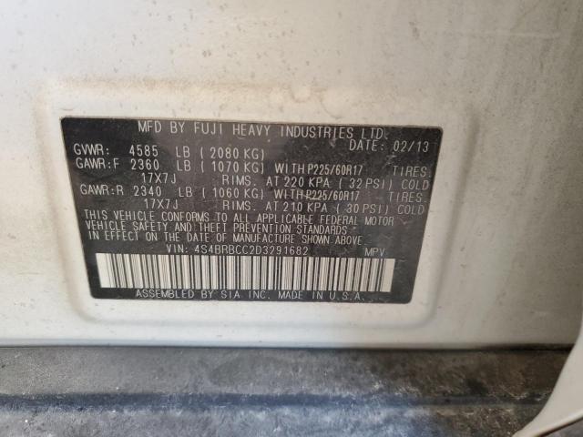 2013 Subaru Outback 2.5I Premium VIN: 4S4BRBCC2D3291682 Lot: 59983184