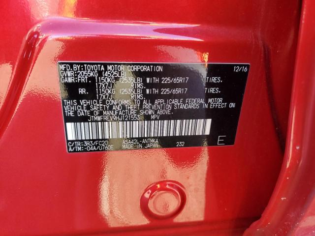 2017 Toyota Rav4 Xle VIN: JTMWFREV9HJ121553 Lot: 59920594