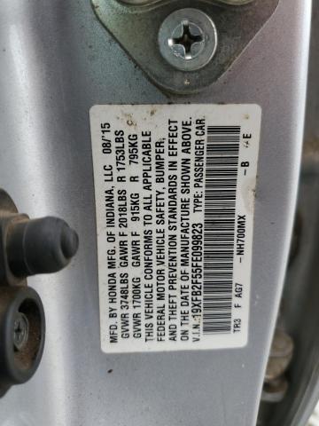 2015 HONDA CIVIC LX - 19XFB2F55FE099823