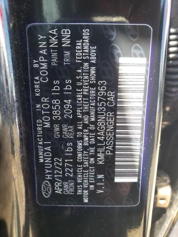 2022 Hyundai Elantra Se VIN: KMHLL4AG8NU357963 Lot: 57917754