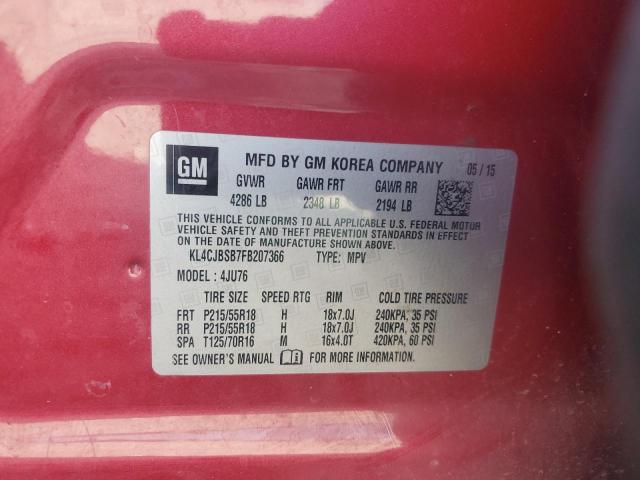 2015 BUICK ENCORE CON - KL4CJBSB7FB207366