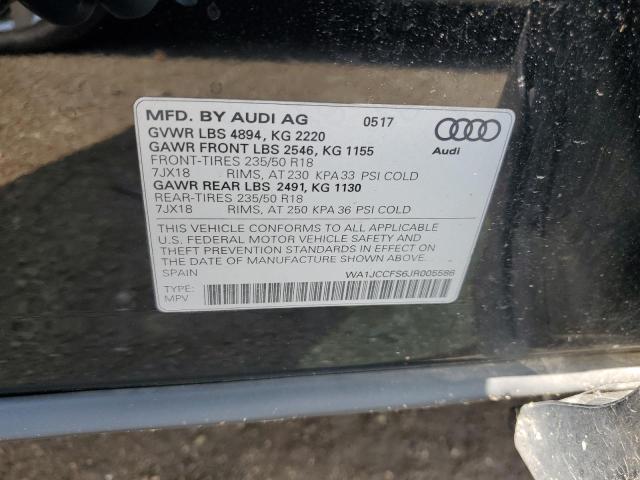 2018 Audi Q3 Premium Plus VIN: WA1JCCFS6JR005586 Lot: 57455624