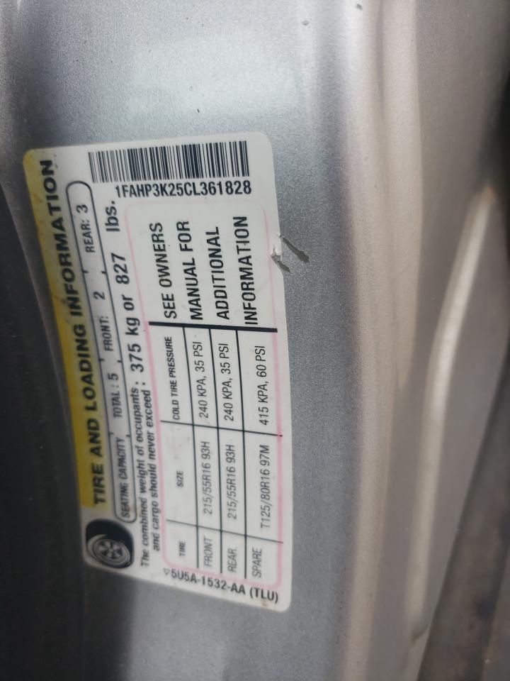 1FAHP3K25CL361828 2012 Ford Focus Se