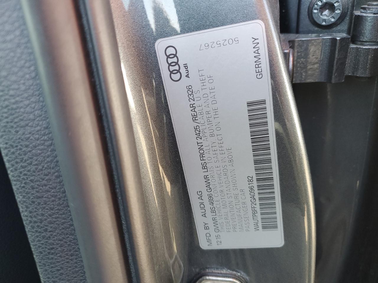 WAUTPBFF2GA096182 2016 Audi A3 E-Tron Premium Plus