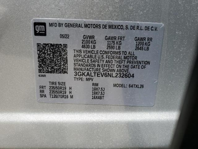 2022 GMC Terrain Sle VIN: 3GKALTEV6NL232604 Lot: 59320454