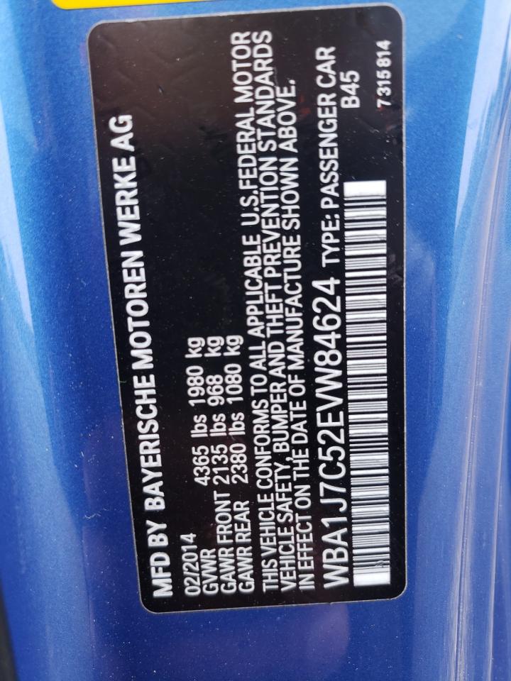 WBA1J7C52EVW84624 2014 BMW M235I