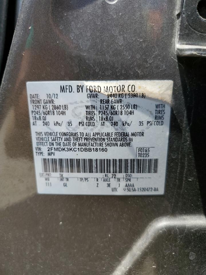 2FMDK3KC1DBB18160 2013 Ford Edge Limited